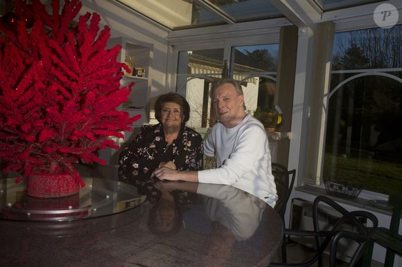 Herbert Léonard et sa femme Cléo chez eux à Barbizon en 2016
©JLPPA / Bestimage
