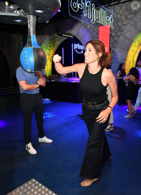 Laurie Cholewa - Prime d'Amazon fait sa fête foraine au Bridge Club à Paris le 25 juin 2025.  Hier soir, le Bridge Club s’est métamorphosé en fête foraine où de nombreuses personnalités se sont réunies pour célébrer Prime Day, l’événement shopping estival qui animera l’été du 8 au 11 juillet.
 © Veeren/Bestimage