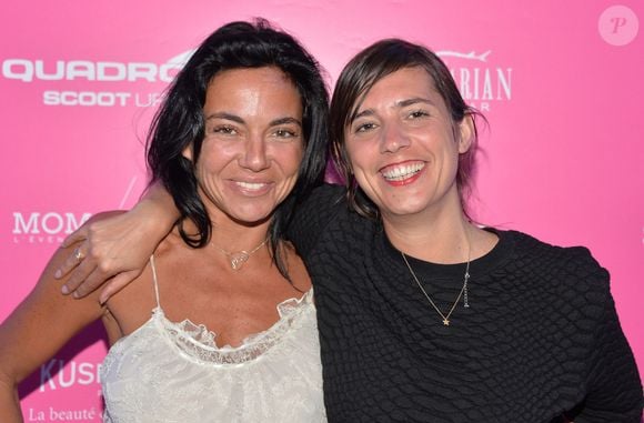 Sandra Zeitoun De Matteis et Mathilde Serrell lors du photocall du dîner de l'équipe du "Grand Journal" de Canal Plus à la suite Sandra and Co au 63 la Croisette, à l'occasion du 68ème festival international du film de Cannes, le 12 mai 2015.

VEEREN / BESTIMAGE