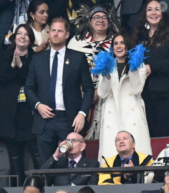 Le prince Harry et Meghan Markle assistent à la cérémonie d'ouverture des "Invictus Games Vancouver Whistler 2025" au Canada le 8 février 2025. Backgrid USA / Bestimage