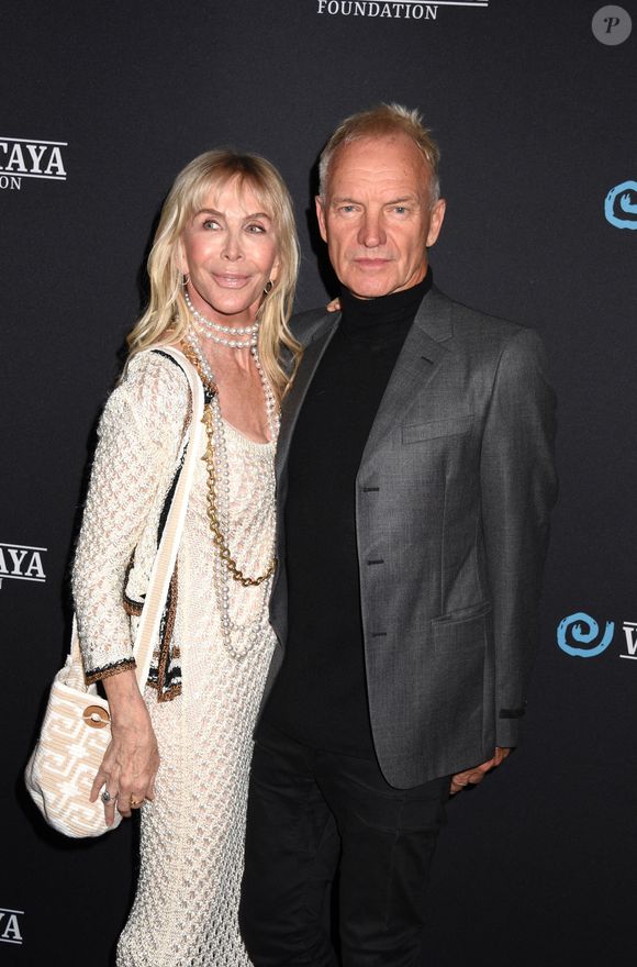 Trudie Styler et Sting - Les célébrités à la soirée Wayuu Taya Foundation's 20th Anniversary Gala à New York, le 30 octobre 2023. Photo Press Service / BESTIMAGE