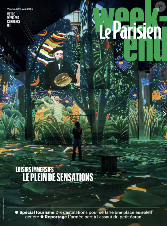Couverture Le Parisien Week-end du 25 avril 2025.