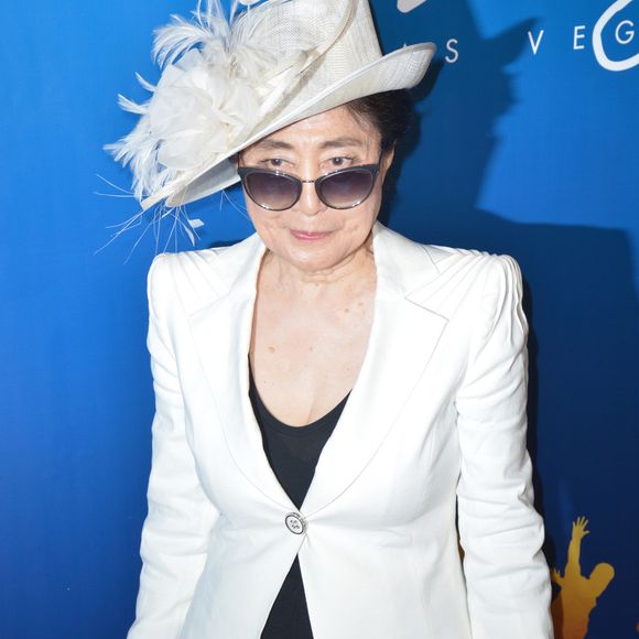 Yoko Ono lors de la soirée d’inauguration de OUE Skyspace à Los Angeles, le 14 juillet 2016. © Marcel Thomas via ZUMA Wire/Bestimage