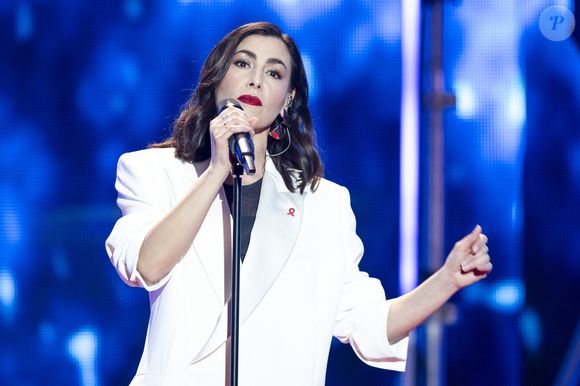 Olivia Ruiz lors de l'enregistrement de la soirée "Les 30 ans du sidaction - la soirée événement" au Grand Rex à Paris diffusée le 23 mars 2024 sur France 2.
© Cyril Moreau / Coadic Guirec / Bestimage