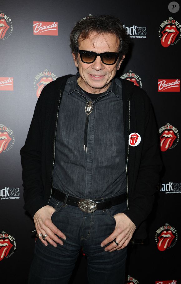 Philippe Manoeuvre assiste au vernissage de l'exposition de photographies des Rolling Stones à la galerie Nikki Diana Marquardt, à Paris, France, le 12 décembre 2013. Photo by Aurore Marechal/ABACAPRESS.COM