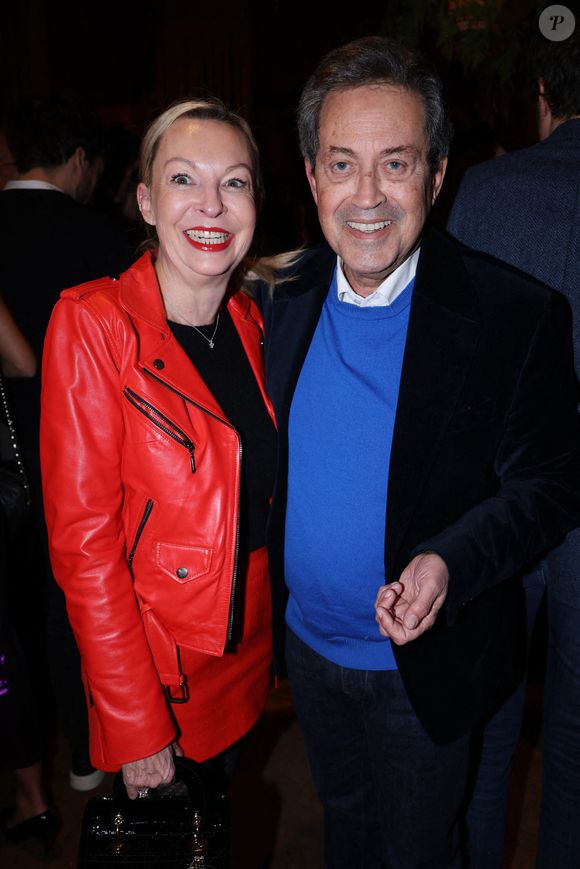 Georges Fenech et son épouse Amélie assistent au lancement du livre d'Alexandre Delvecchio " Nous vivons cote à cote " organisé par Five Eyes Production au Buddha Bar à Paris, France, le 09 janvier 2026. Photo by Jerome Domine/ABACAPRESS.COM