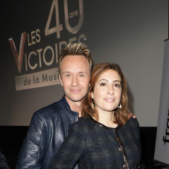 Exclusif - Cyril Féraud et Léa Salamé lors de la conférence de presse à l'occasion des quarante ans des Victoires de la Musique dans les locaux de France Télévisions le 13 janvier 2025 en présence des révélations masculines et féminines de l'année.
© Coadic Guirec / Bestimage