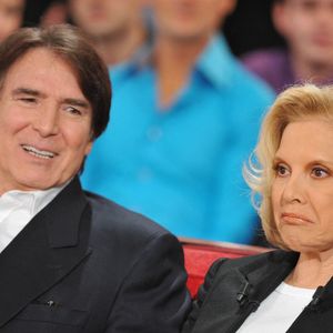 Sylvie Vartan et son mari Tony Scotti lors de l'enregistrement de Vivement Dimanche le 15 novembre 2011 à Paris, France. Photo Max Colin/Abaca