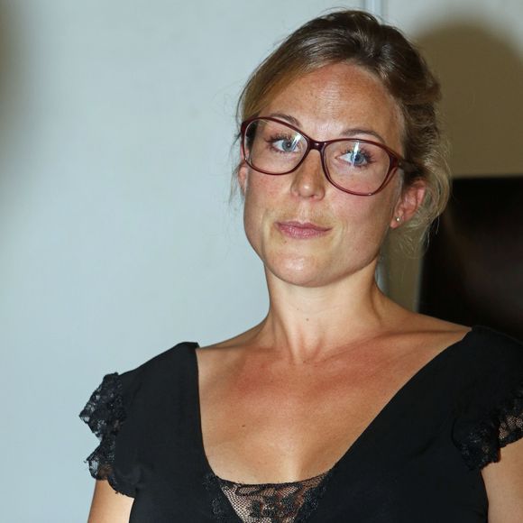 Exclusif - Aurélie Vaneck enceinte - Aurélie Vaneck (enceinte de son 2ème enfant) au 1er festival des jeunes talents à La Teste en Gironde le 5 juillet 2015.  Jean-Marc Lhomer / Bestimage