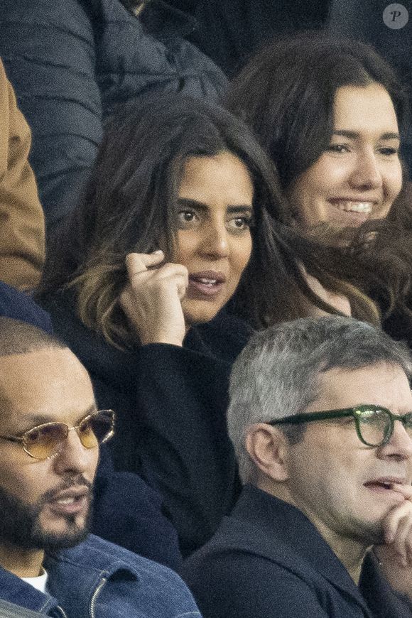 Cela fait maintenant huit mois qu'ils sont ensemble, a-t-elle confié.

Inès Reg - Célébrités dans les tribunes du match aller des huitièmes de finale de la Ligue des champions entre le PSG et la Real Sociedad (2-0) au Parc des Princes à Paris le 14 février 2024. © Cyril Moreau/Bestimage