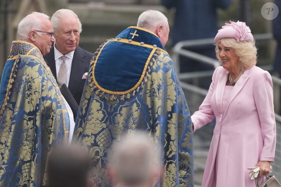 Le roi Charles III d'Angleterre et Camilla Parker Bowles, reine consort d'Angleterre - La famille royale britannique célèbre le 76ème Commonwealth Day à l'abbaye de Westminster à Londres, le 10 mars 2025.