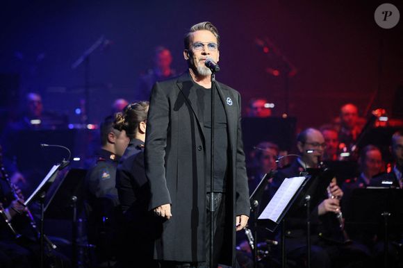 Le chanteur Florent Pagny se produit lors d'un concert de charité, Sentinelles D'Un Soir, organisé par le Gouverneur Militaire de Paris au profit des Bleuets de France, des soldats blessés et des victimes du terrorisme à la Salle Pleyel à Paris, France, le 30 mai 2024. Photo par David Boyer/ABACAPRESS.COM