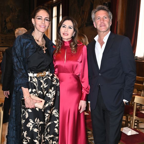 Adriana Abascal, Maria Pia Giancaro Ruspoli, le prince Emmanuel-Philibert de Savoie - Concerto pour la paix de Omar Harfouch dans la chambre de députés à Rome en Italie le 29 avril 2025. 
Crédit : SGP / BESTIMAGE