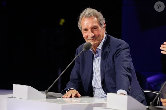 Jean-Jacques Bourdin - Conférence de presse de rentrée de BFMTV saison 2021/2022 à l'Altice Campus à Paris, France, le 25 août 2021. © Christophe Clovis/Bestimage