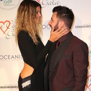 Michaël Youn et sa compagne Isabelle Funaro - Personnalités au gala "Par Coeur" pour les 10 ans de l'association "Cekedubonheur" au pavillon d'Armenonville à Paris. Le 24 septembre 2015
