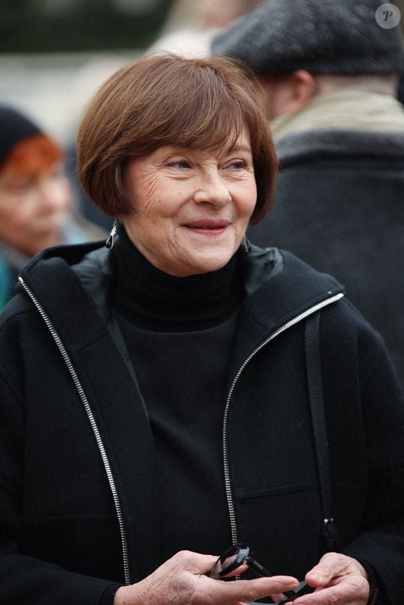 Macha Meril lors de la messe d'enterrement de Philippe Tesson à l'église Saint Germain des Prés à Paris, France, le 10 février 2023. Le journaliste et critique dramatique, vient de décéder à l'âge de 94 ans, le 1er février. Photo by Nasser Berzane/ABACAPRESS.COM