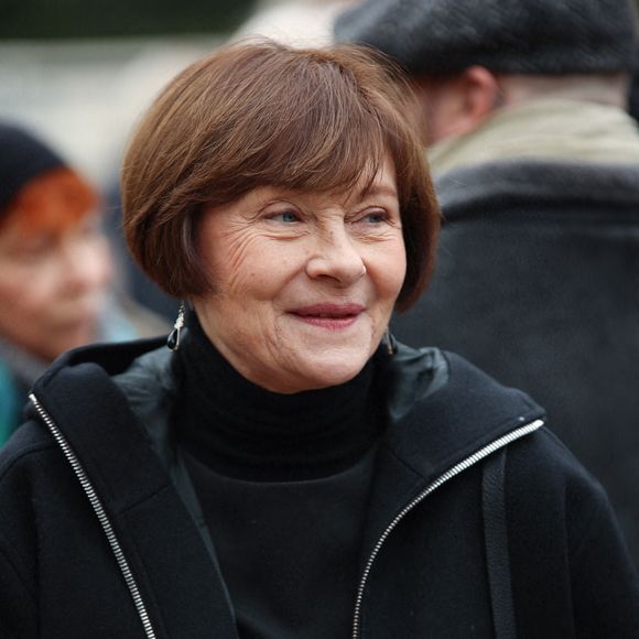 Macha Meril lors de la messe d'enterrement de Philippe Tesson à l'église Saint Germain des Prés à Paris, France, le 10 février 2023. Le journaliste et critique dramatique, vient de décéder à l'âge de 94 ans, le 1er février. Photo by Nasser Berzane/ABACAPRESS.COM
