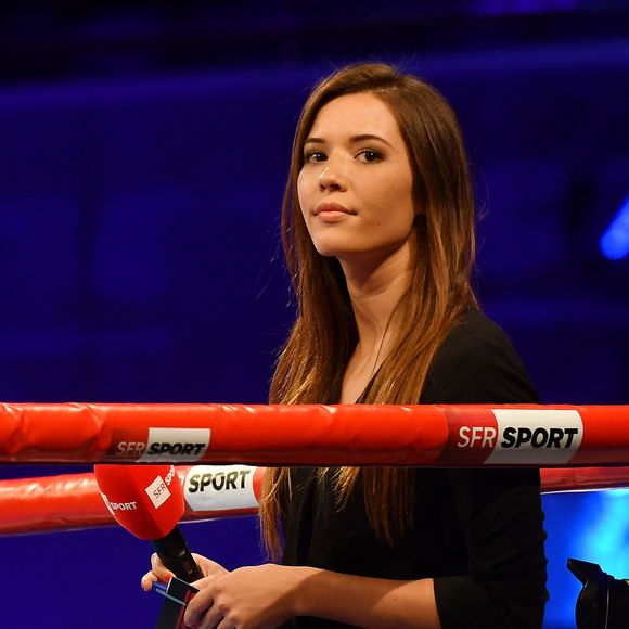 Emilie Broussouloux assiste à la Boxe internationale à la salle Marcel Cerdan le 14 décembre 2017 à Levallois-Perret, France. Photo de Laurent Zabulon/ABACAPRESS.COM