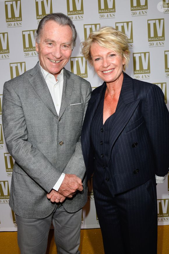 Exclusif - William Leymergie et Sophie Davant - Soirée d'anniversaire des 30 ans de TV Magazine au Pavillon des Champs-Elysées à Paris le 17 octobre 2017. © Coadic Guirec/Bestimage