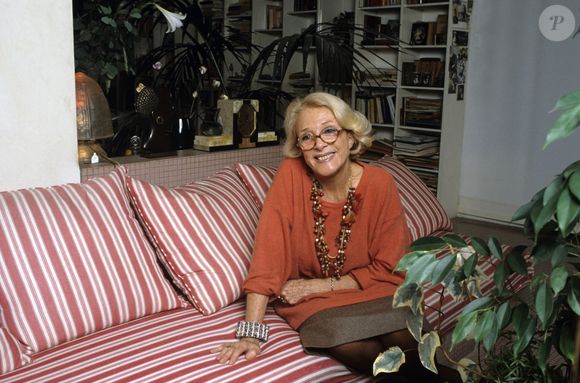 Rendez-vous avec Micheline Presle à son domicile à Paris. © Bruno Schneider via Bestimage