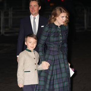 La princesse Beatrice d'York, Edoardo Mapelli Mozzi et Christopher Woolf  - Traditionnel concert de Noël "Together At Christmas" à l'abbaye de Westminster à Londres le 8 décembre 2023.