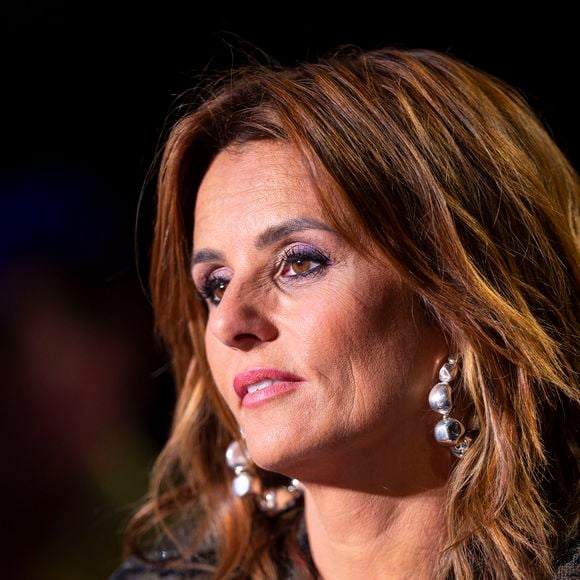 Exclusif - Faustine Bollaert lors de l'enregistrement de l'émission "La Boîte à secrets", présentée par F.Bollaert et diffusée le 26 septembre 2025 sur France 3, dans les studios du Lendit à Saint-Denis, Seine Saint-Denis, France, le 8 septembre 2025. Pierre Perusseau/Bestimage