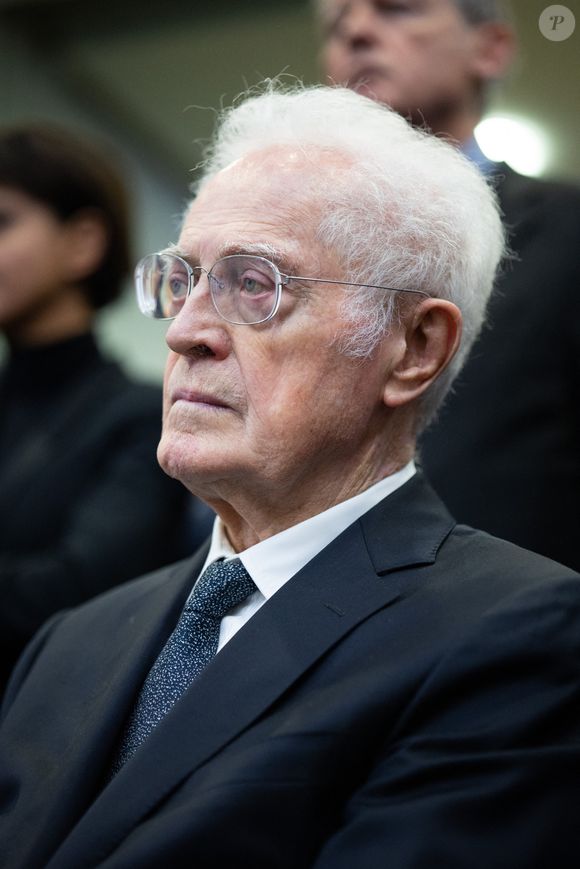 Lionel Jospin - Inauguration d'une plaque en hommage au professeur Samuel Paty au Ministère de l'Education nationale, un an après avoir été assassiné par un terroriste. Le 16 octobre 2021
Raphael Lafargue / Pool / Bestimage