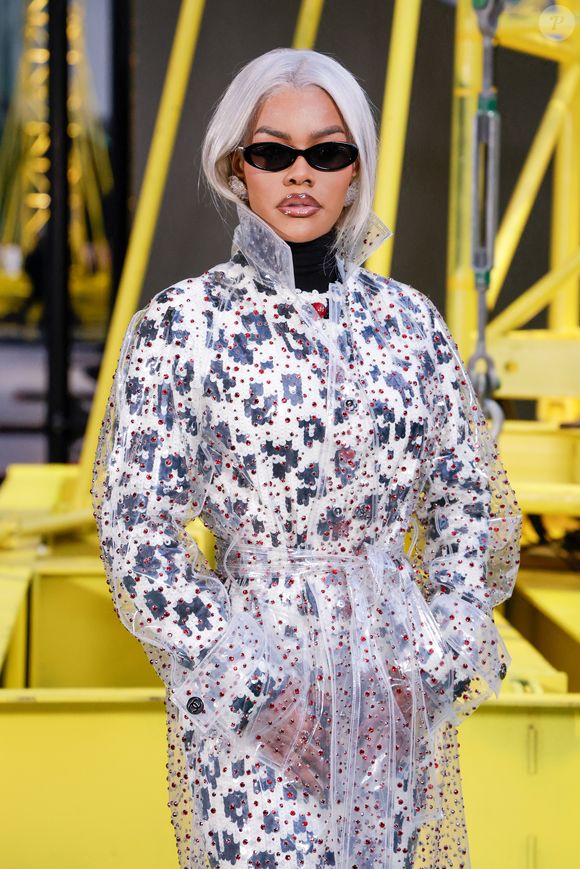 Teyana Taylor au photocall du défilé Chanel Collection Femme Prêt-à-Porter Automne/Hiver 2026-2027 lors de la Fashion Week de Paris (PFW) au Grand Palais, à Paris, France, le 9 mars 2026. © Olivier Borde/Bestimage