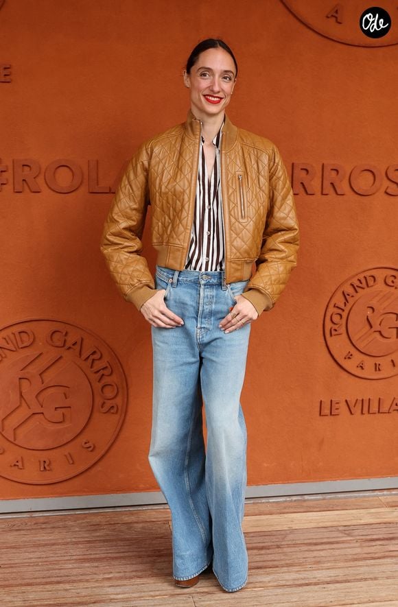 Dorothée Gilbert au photocall du village lors des Internationaux de France de Tennis de Roland Garros 2026, à Paris, France, le 6 juin 2026. © Jacovides-Moreau/Bestimage