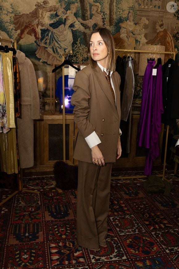 Exclusif - Isabelle Ithurburu - Présentation de la nouvelle collection de la marque Oud automne/hiver 2025-2026 dans les salons Lafayette à Paris le 3 février 2025. © Jeremy Melloul / Bestimage