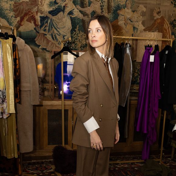 Exclusif - Isabelle Ithurburu - Présentation de la nouvelle collection de la marque Oud automne/hiver 2025-2026 dans les salons Lafayette à Paris le 3 février 2025. © Jeremy Melloul / Bestimage