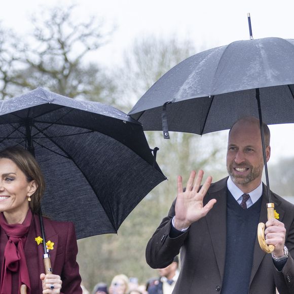 Le Prince William, le Prince de Galles, et Catherine, la Princesse de Galles, visitent Powys, à l'occasion de la fête de la Saint Davids. Photo par GOFF  / BESTIMAGE