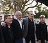 C'est également lui qui a choisi de le prénommer Mokayyy, en référence à un personnage créé par Bruno Salomone.

James Huth, réalisateur du film “Brice de Nice” , Manu Joucla, Eric Collado, Jean Dujardin, Eric Massot - Sorties des obsèques de Bruno Salomone en l'église Sainte-Anne de Polangis de Joinville-le-Pont (Val-de-Marne) le 23 mars 2026.

© Cyril Moreau - Dominique Jacovides / Bestimage