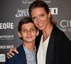 Sylvie Tellier et son fils Oscar - Visite privée de l'exposition Cinémode par Jean-Paul Gaultier à la cinémathèque française à Paris. © Veeren Ramsamy - Christophe Clovis/Bestimage