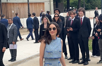 Marion Cotillard au défilé Chanel le 8 juillet  2025. Crédit : Bestimage