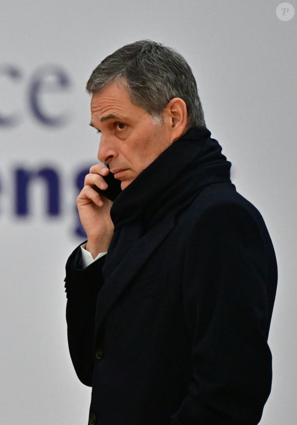 Rodolphe Saadé, PDG de CMA-CGM arrive pour le deuxième jour du sommet pour l'action sur l'intelligence artificielle (IA) au Grand Palais à Paris, France, le 11 février 2025. © Christian Liewig/Bestimage
