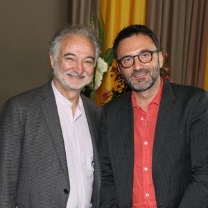 Exclusif - Jacques Attali et Frederic Lopez assistant à la Semaine du Cinema Positive by Positive Planet Conference lors de la 69e édition du Festival de Cannes le 18 mai 2016 au Cap d'Antibes, France. Photo par Jerome Domine/ABACAPRESS.COM