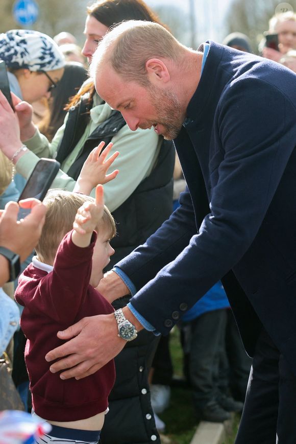 Le prince William, prince de Galles, lors d'une visite officielle à un cours de formation d'arbitres de la FA au Sporting Khalsa FC à l'Aspray Arena Willenhall West Midlands ALPHA AGENCY / BESTIMAGE