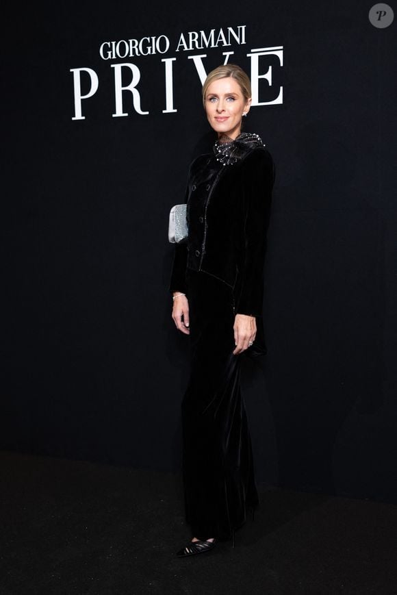 Nicky Hilton au photocall du défilé Armani Privé "Collection Haute Couture Printemps/Eté 2026", lors de la Fashion Week de Paris, le 27 janvier 2026. © Julien Sarkissian / Bestimage