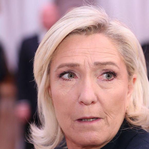 Marine Le Pen - Présentation des voeux à la presse de Jordan Bardella, du parti RN (Rassemblement National), à Paris.
© Jonathan Rebboah / Panoramic / Bestimage