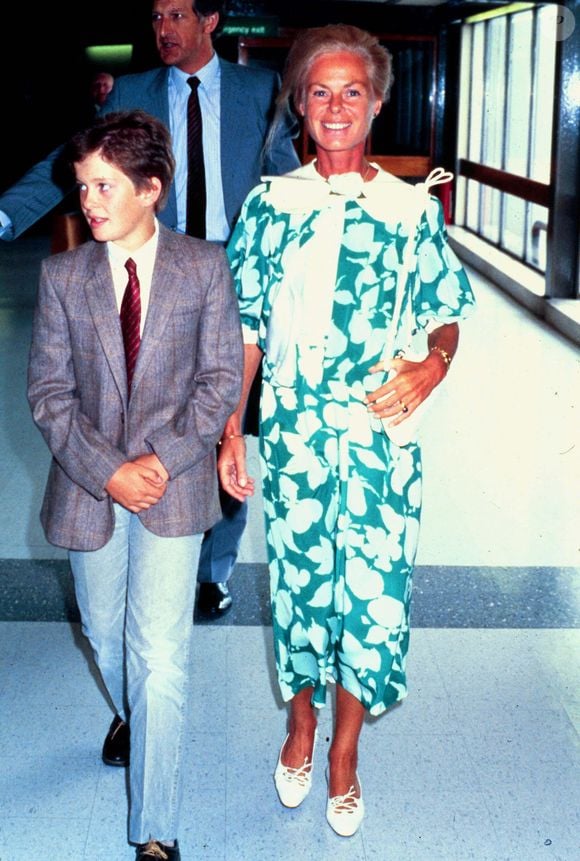 La duchesse de Kent et son fils Lord Nicholas Windsor. © ALPHA AGENCY / BESTIMAGE