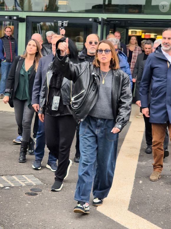 Laura Smet lors de l'inauguration de l’esplanade Johnny Hallyday au pied du Zénith d'Auvergne à Cournon-d'Auvergne, près de Clermont-Ferrand, France, le 14 octobre 2025. © Eternity/Bestimage