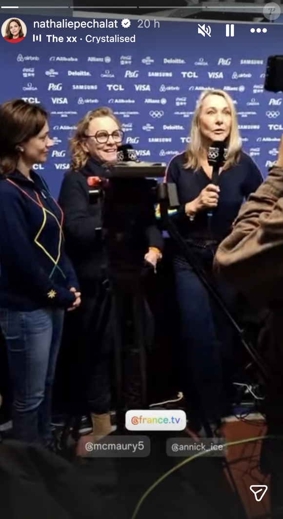 Nathalie Péchalat va commenter les épreuves de patinage artistique des JO de Milan. 

Nathalie Péchalat lors de la cérémonie d'ouverture des JO de Milan le 6 février 2025. Instagram
