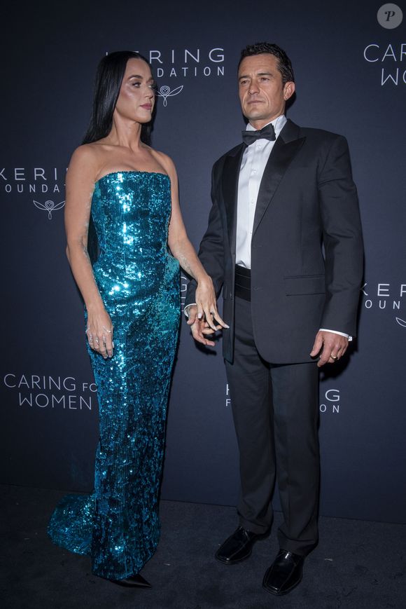 (G-R) Katy Perry et Orlando Bloom assistent au 3ème dîner annuel de Kering's Caring for Women à The Pool le 09 septembre 2024 à New York City.  ©Ron Adar/TheNEWS2 via ZUMA Press Wire/Bestimage