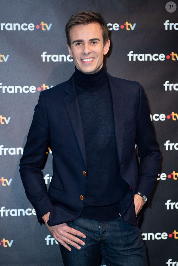 Jean-Baptiste Marteau assiste au 40ème anniversaire de l'émission "Télématin" dans les locaux de France Télévision à Paris, France, le 06 février 2025. Photo par Aurore Marechal/ABACAPRESS.COM