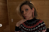 Sylvie Tellier au ski avec sa familles pour les fêtes de fin d'année. Instagram