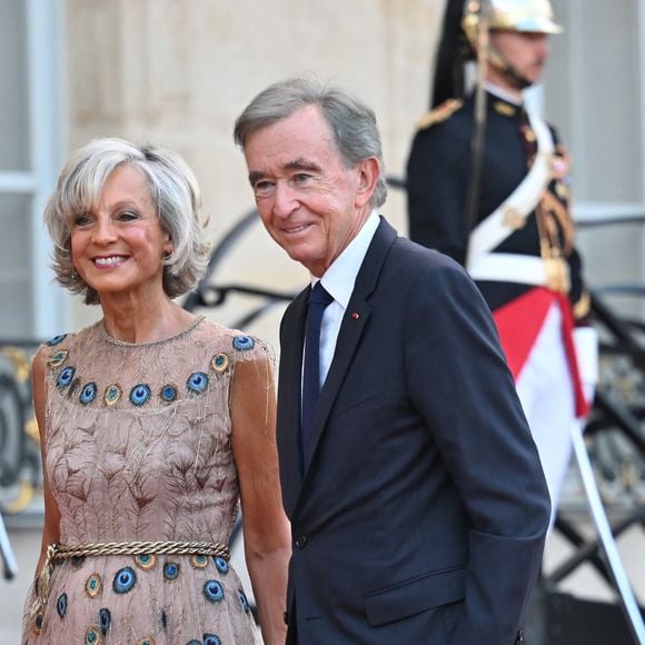 Hélène Mercier-Arnault et Bernard Arnault - Dîner d'état de l'Elysée pour le président sud-coréen Lee Jae Myung le 8 septembre 2026  © Christian Liewig/Bestimage