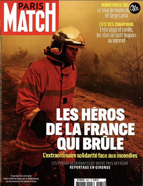 Couverture du magazine "Paris Match".