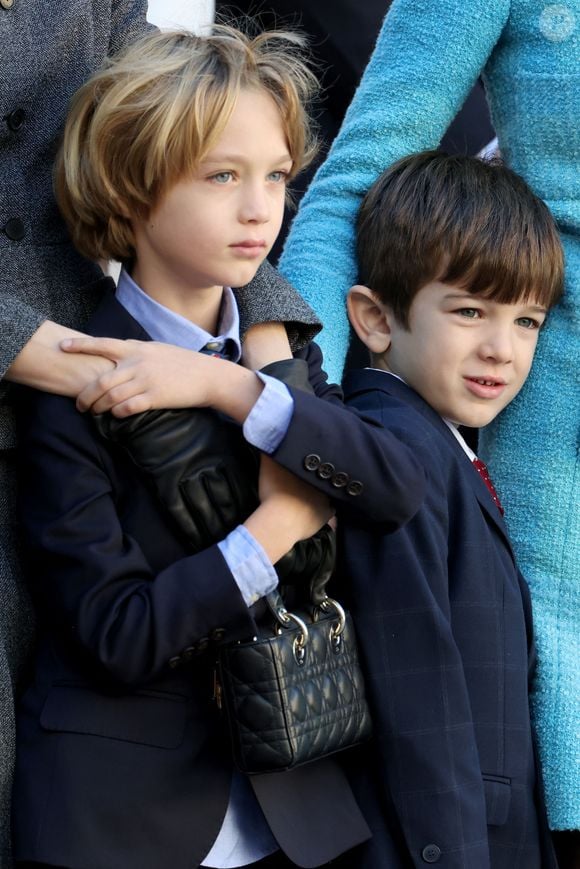 Stefano Casiraghi, Balthazar Rassam dans la cour du palais princier le jour de la fête nationale de Monaco le 19 novembre 2024.

© Jean-Charles Vinaj / Pool Monaco / Bestimage