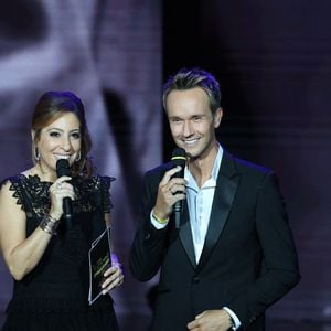 Léa Salamé et Cyril Féraud - 39ème cérémonie des Victoires de la musique à la Seine musicale de Boulogne-Billancourt, France, le 9 février 2024. © Coadic Guirec/Bestimage